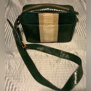 Beirn Snakeskin green Crossbody Handbag